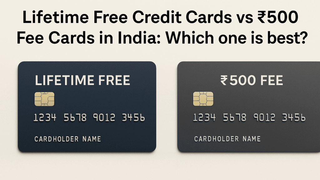 Lifetime Free Credit Cards vs INR 500 Fee Cards in India: Which one is best?