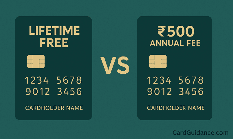 Best Lifetime Free Credit Cards vs ₹500 Fee Cards in India